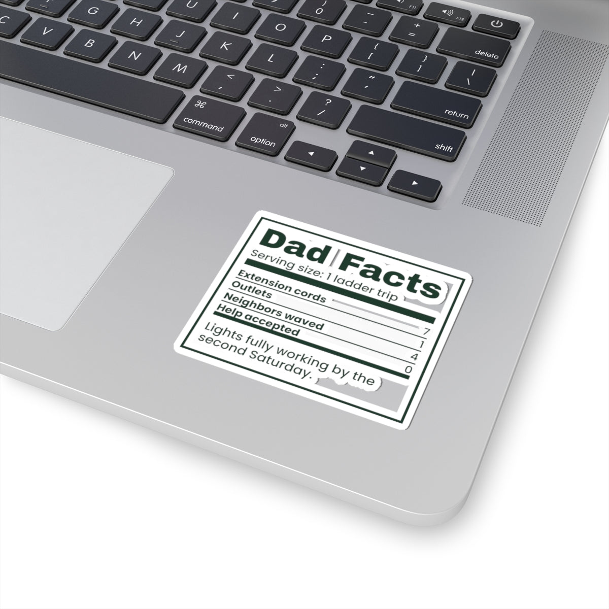 Funny Christmas Sticker Dad Facts Extension Cords 7 For Dad