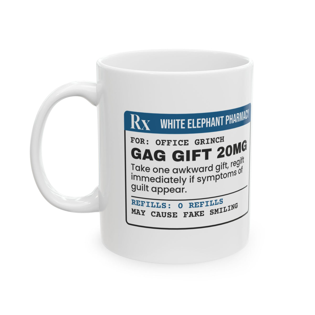 White Elephant Coffee Mug Take One Gag Gift Regift
