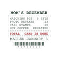 Funny Christmas Mom Sticker Matching PJs Photo Retakes Receipt