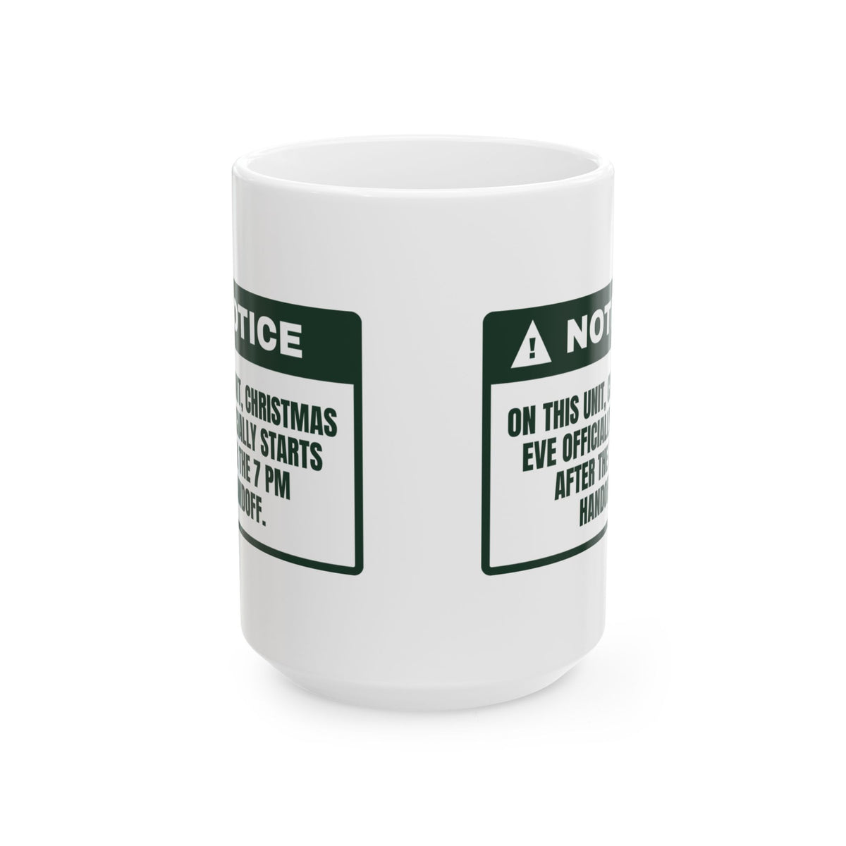 Funny Christmas Coffee Mug Christmas Eve Starts After Handoff For Nurses