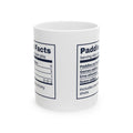 Funny Pickleball Mug Paddle Facts Label For Pickleball Players