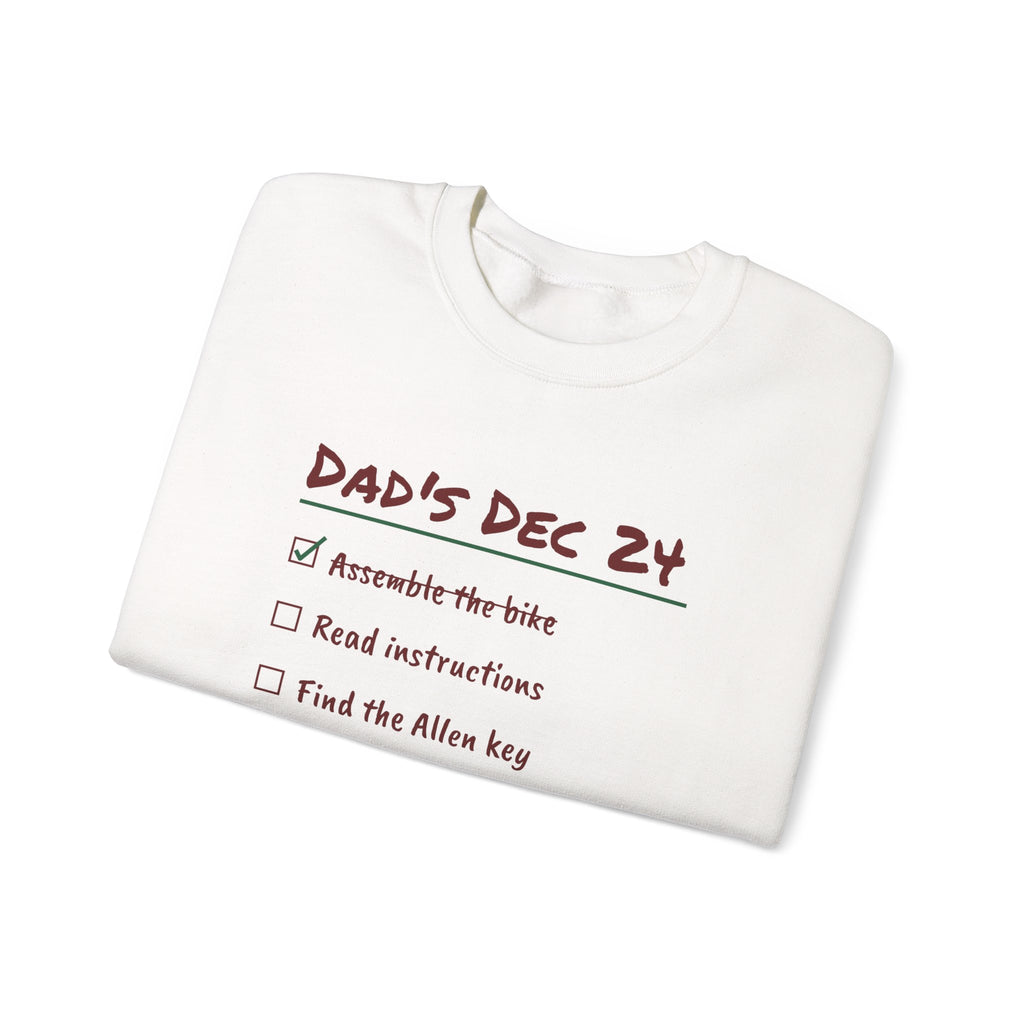 Funny Christmas Dad Sweatshirt Read The Instructions Eventually