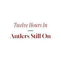 Funny Christmas Nurse Sticker Twelve Hours In Antlers Still On