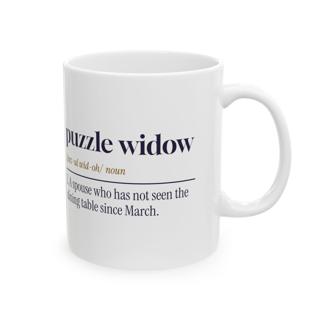 Funny Jigsaw Puzzle Mug Puzzle Widow Dictionary Definition