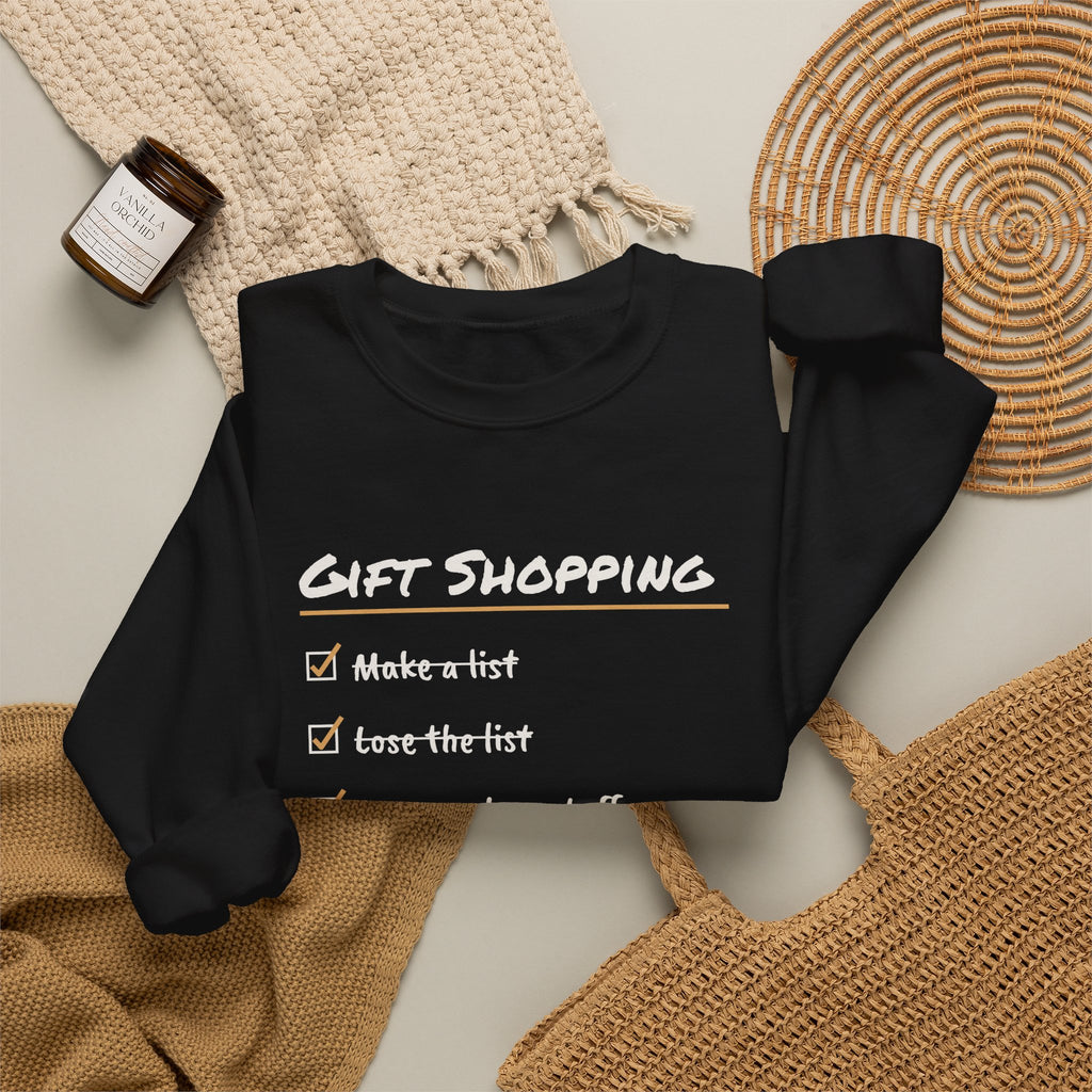 Funny Christmas Shopping Sweatshirt Lose The List Find It December 26