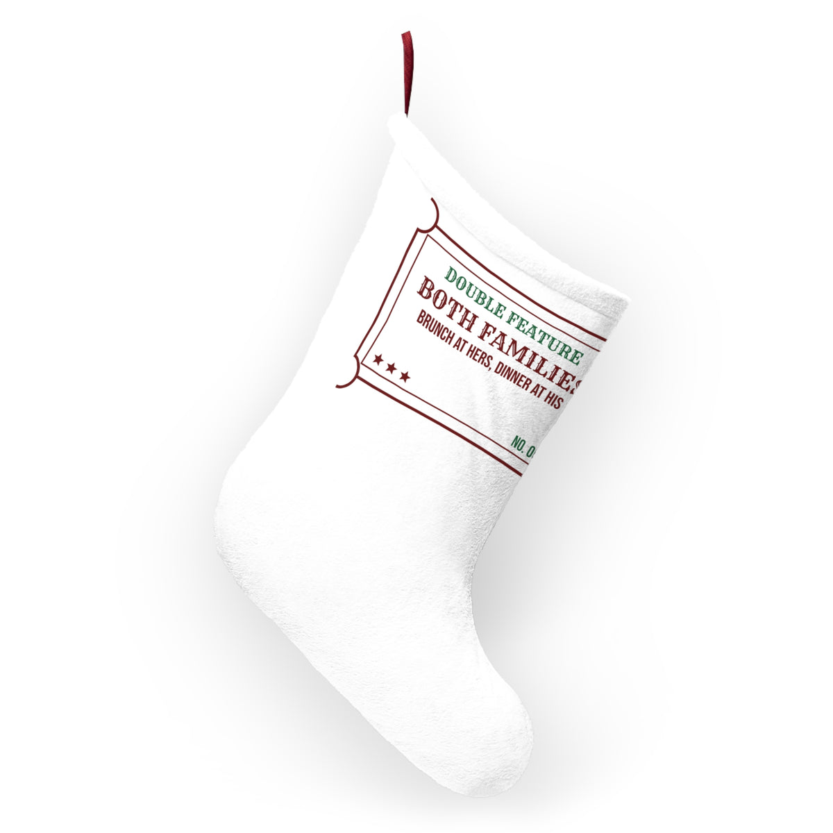 Funny Christmas In-Laws Christmas Stocking Double Feature Both Families One