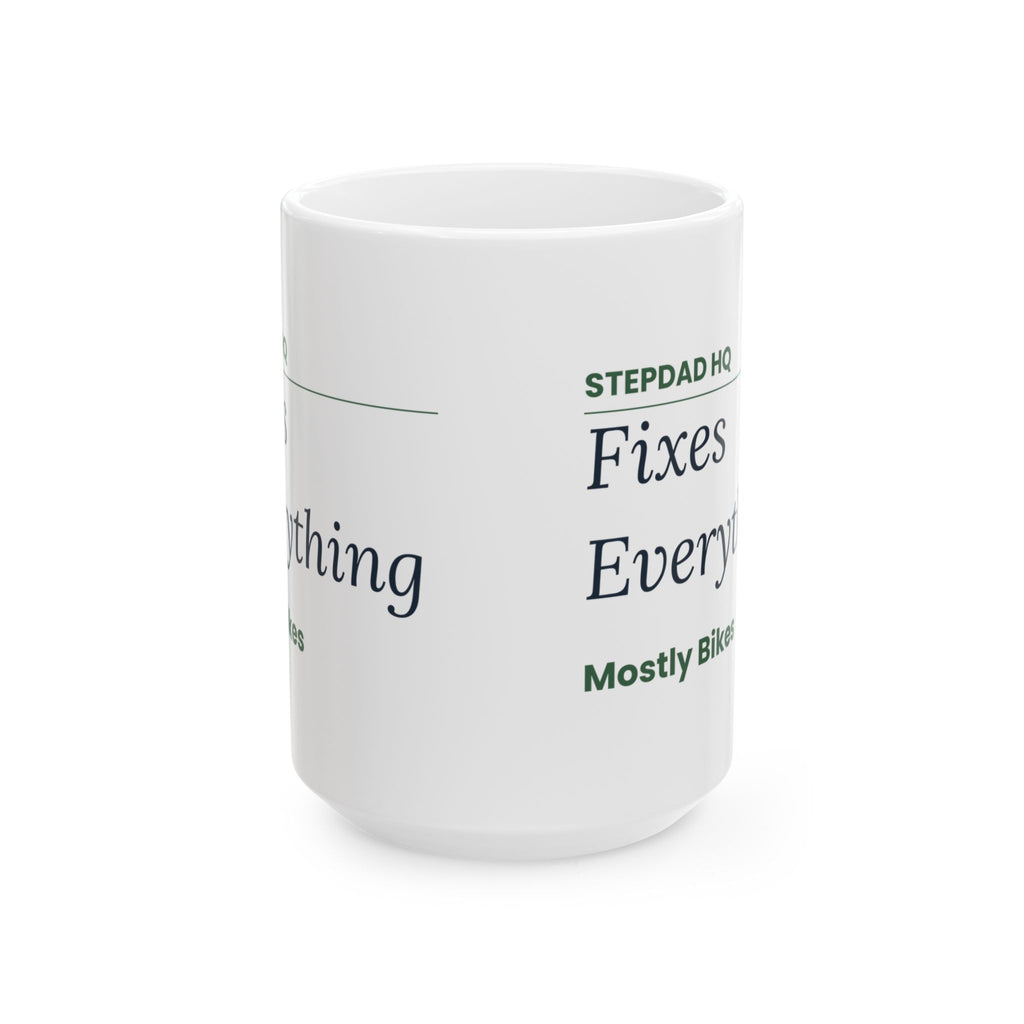 Stepdad HQ Sign Coffee Mug Funny For Bonus Dad