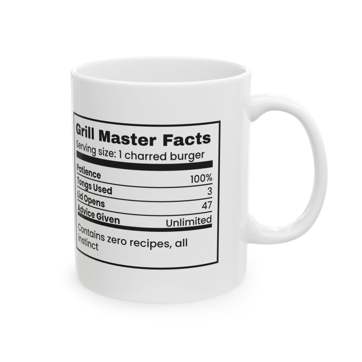 Grill Master Coffee Mug Funny BBQ Dad