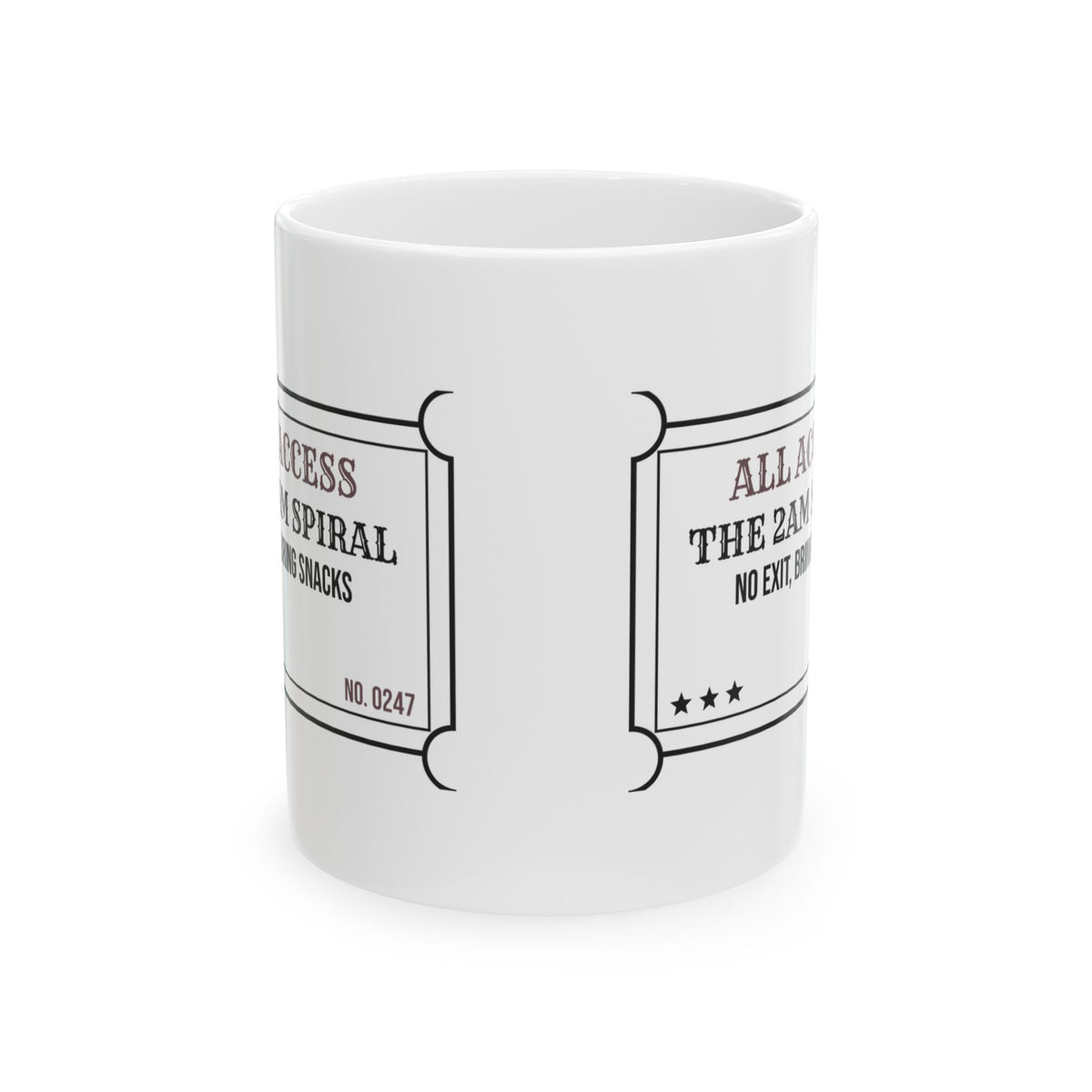 Overthinker Coffee Mug The 2AM Spiral All Access