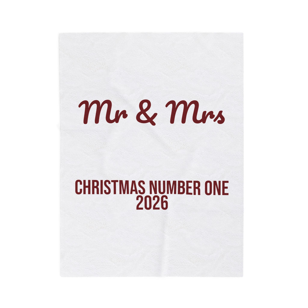 Christmas Throw Blanket Mr And Mrs Christmas Number One 2026 For Newlyweds
