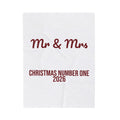 Christmas Throw Blanket Mr And Mrs Christmas Number One 2026 For Newlyweds