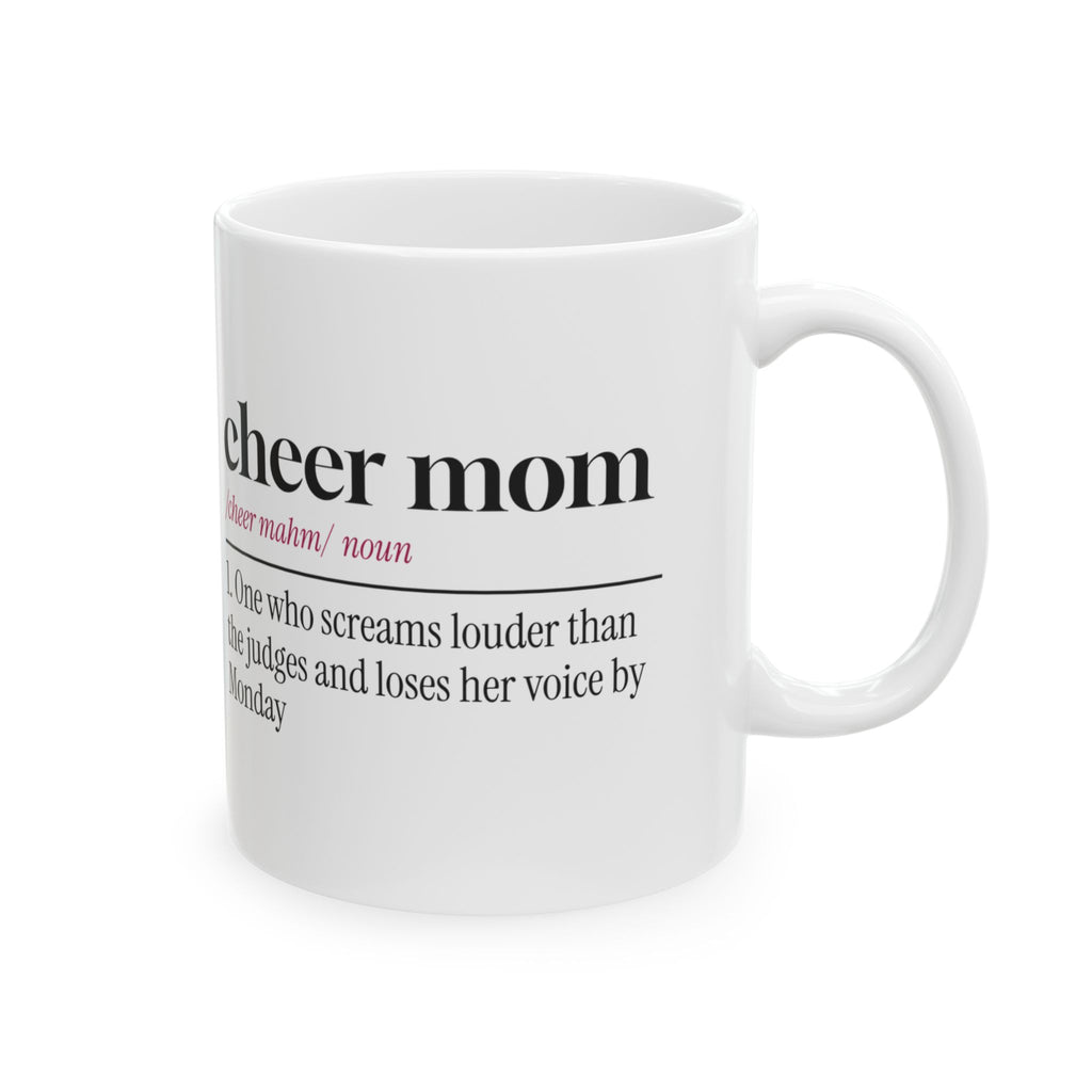 Cheer Mom Coffee Mug Screams Louder Than The Judges