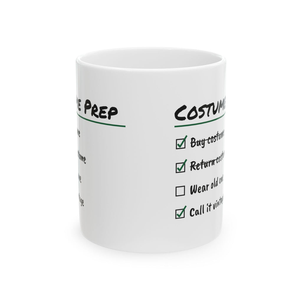 Funny Halloween Coffee Mug Costume Prep Checklist For Costumes
