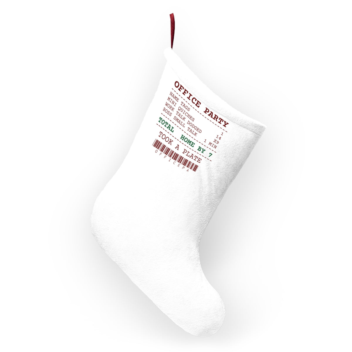 Funny Christmas Coworker Christmas Stocking Mini Quiches 14 Office Party