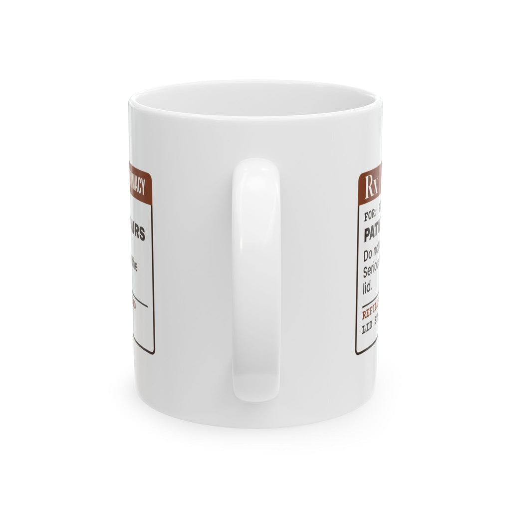 Funny BBQ Coffee Mug Patience 12 Hours Smoker Prescription