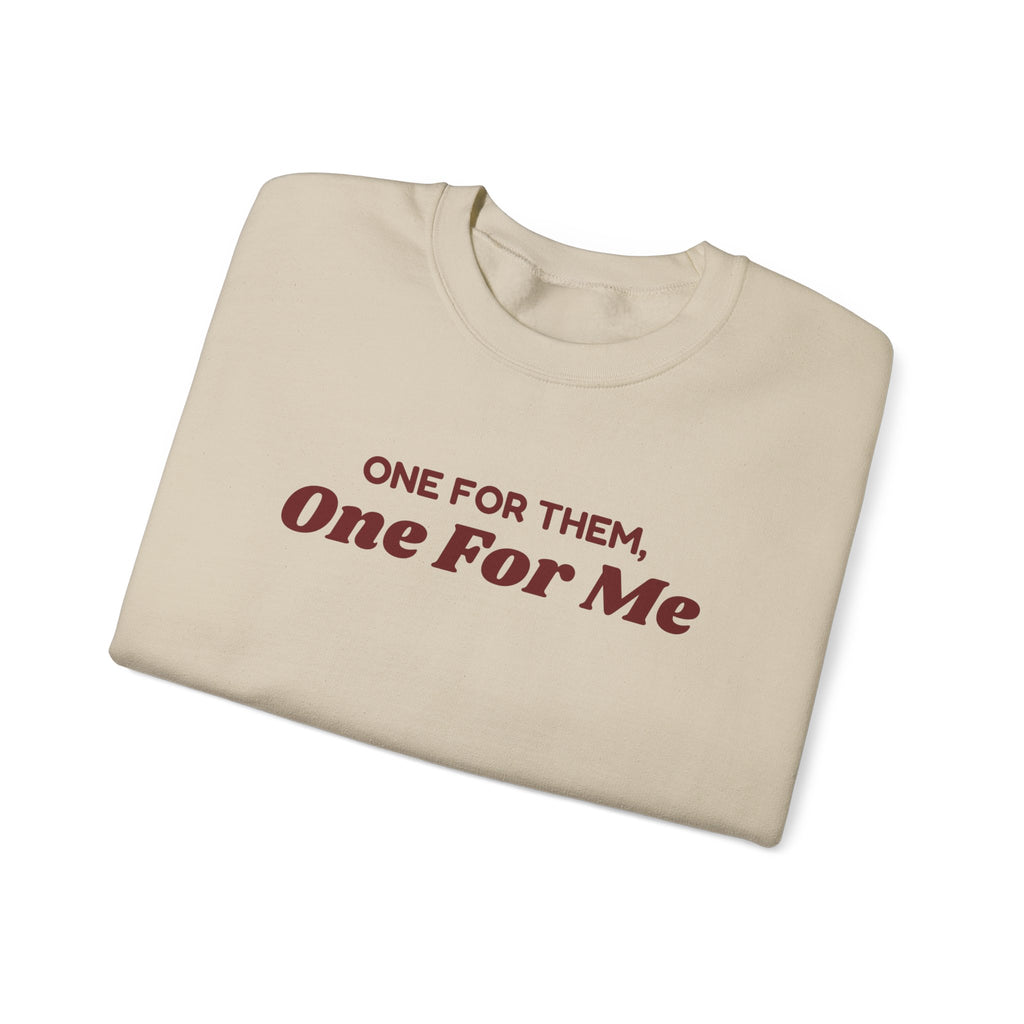 Funny Christmas Shopping Sweatshirt One For Them One For Me