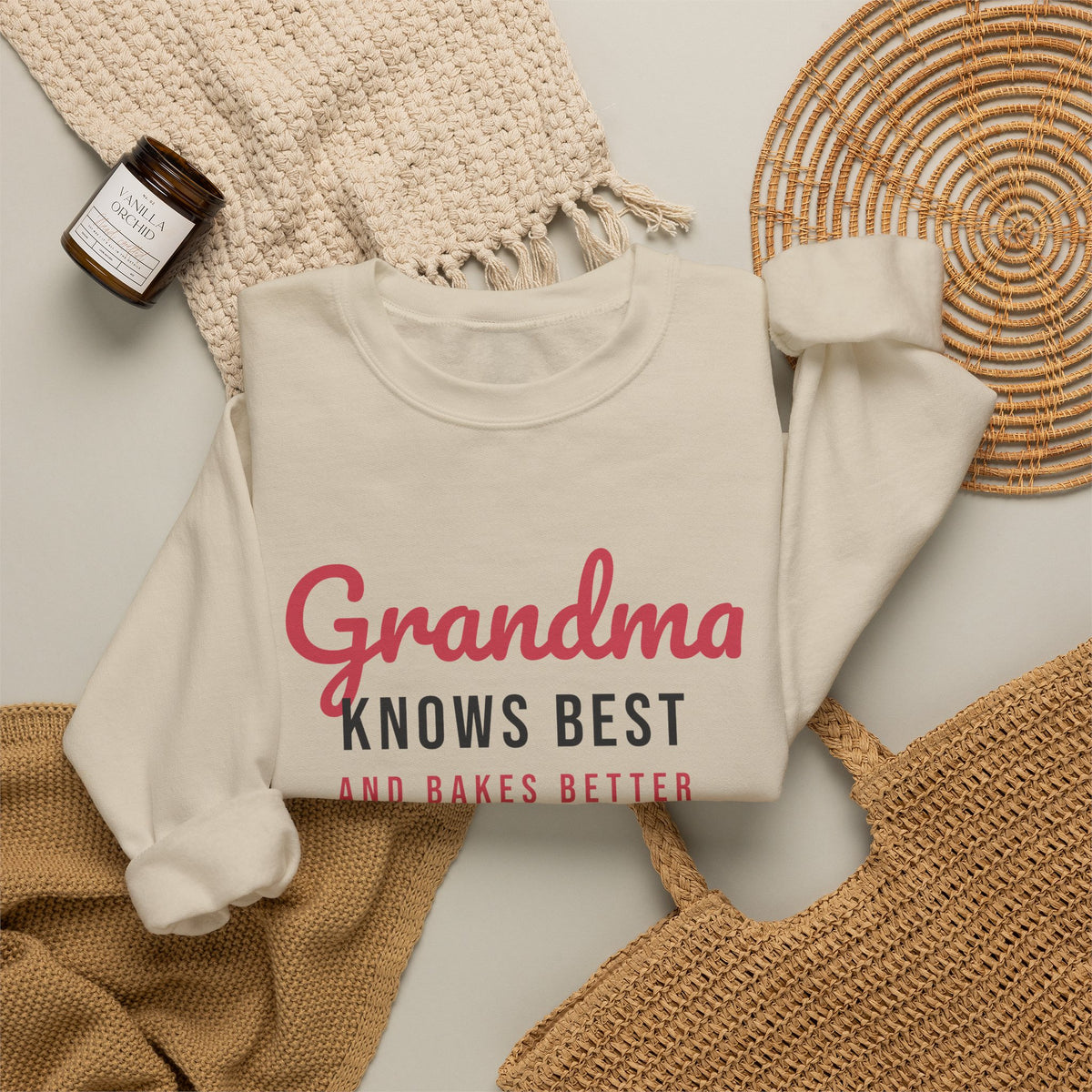 Grandma Sweatshirt Grandma Knows Best And Bakes Better