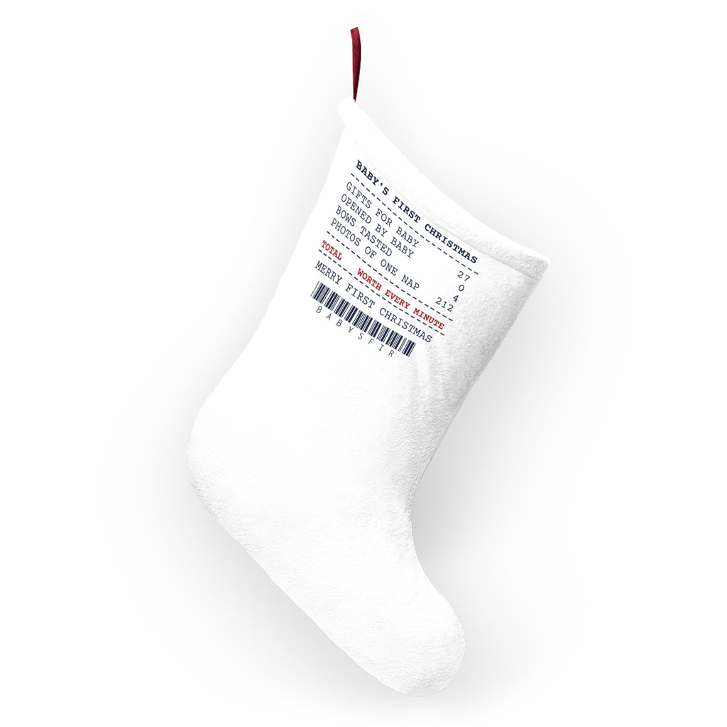 Funny Christmas Stocking Baby's First Christmas Receipt For