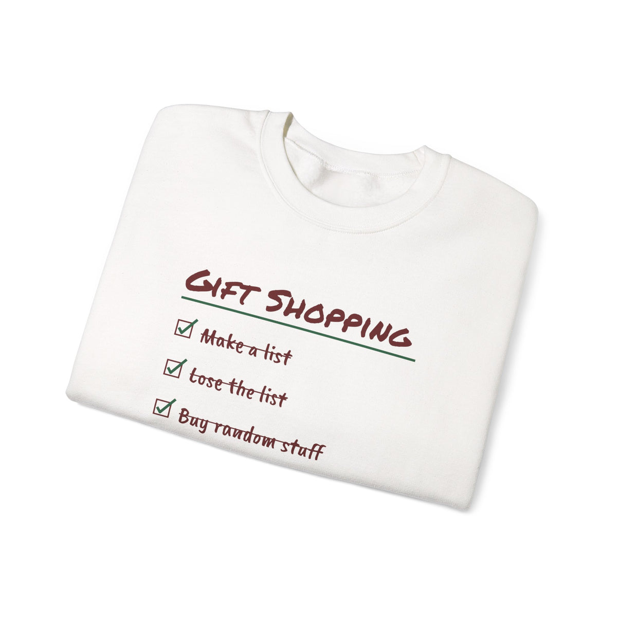 Funny Christmas Shopping Sweatshirt Lose The List Find It December 26