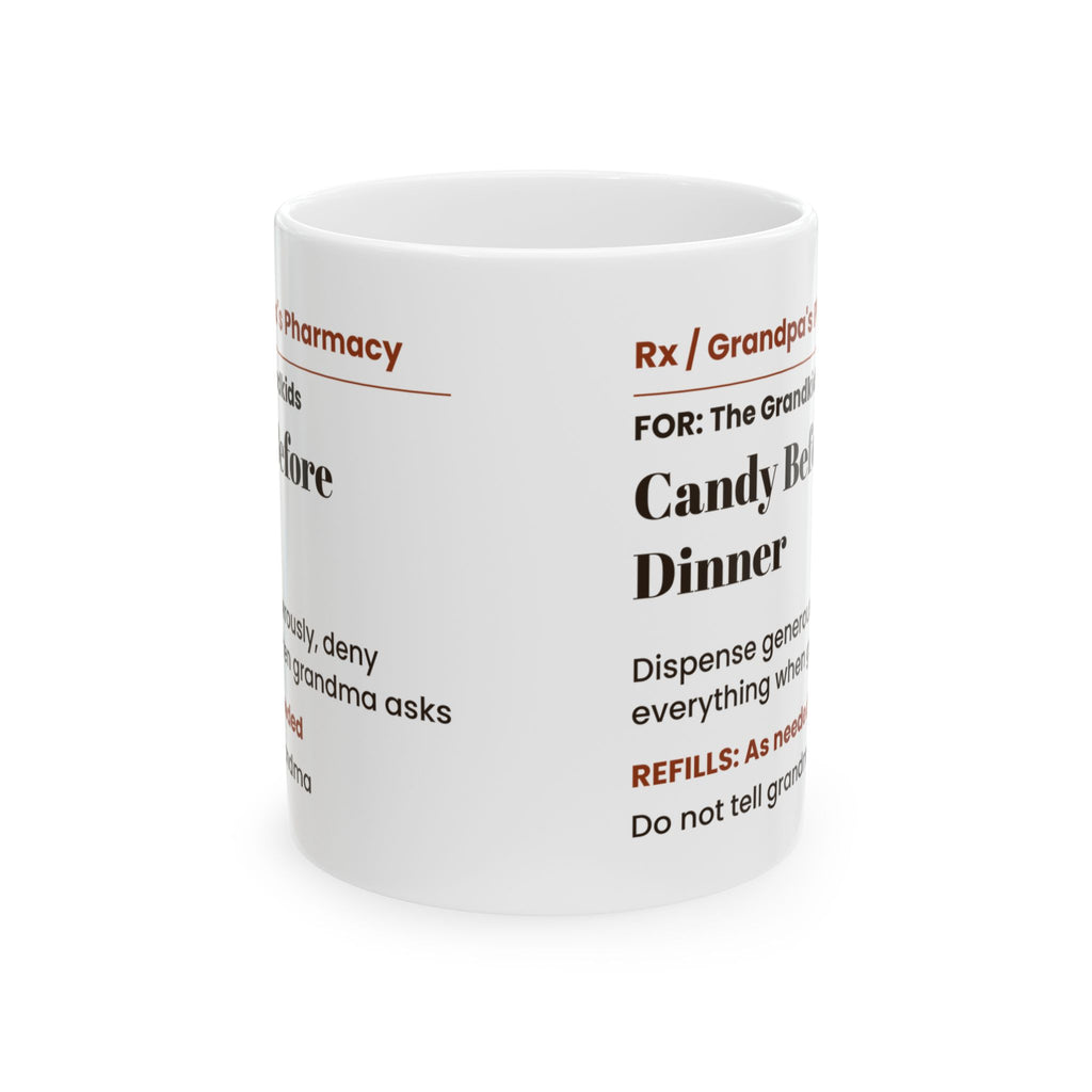 Funny Grandpa Prescription Coffee Mug Candy Secret For Grandpa