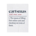 Funny Christmas Shopping Throw Blanket Cartsmas Dictionary Definition