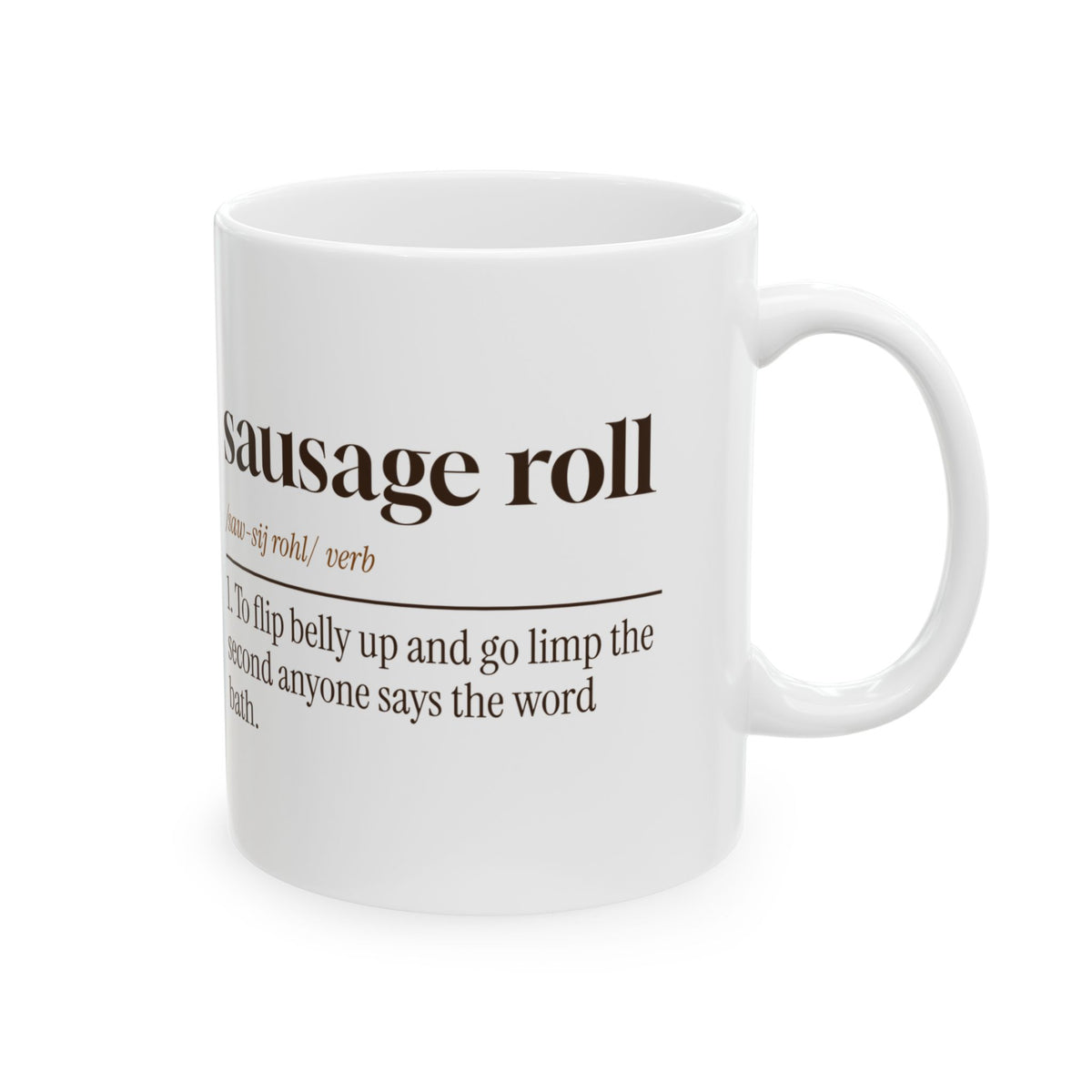 Funny Dachshund Coffee Mug Sausage Roll Dictionary For Doxie Moms