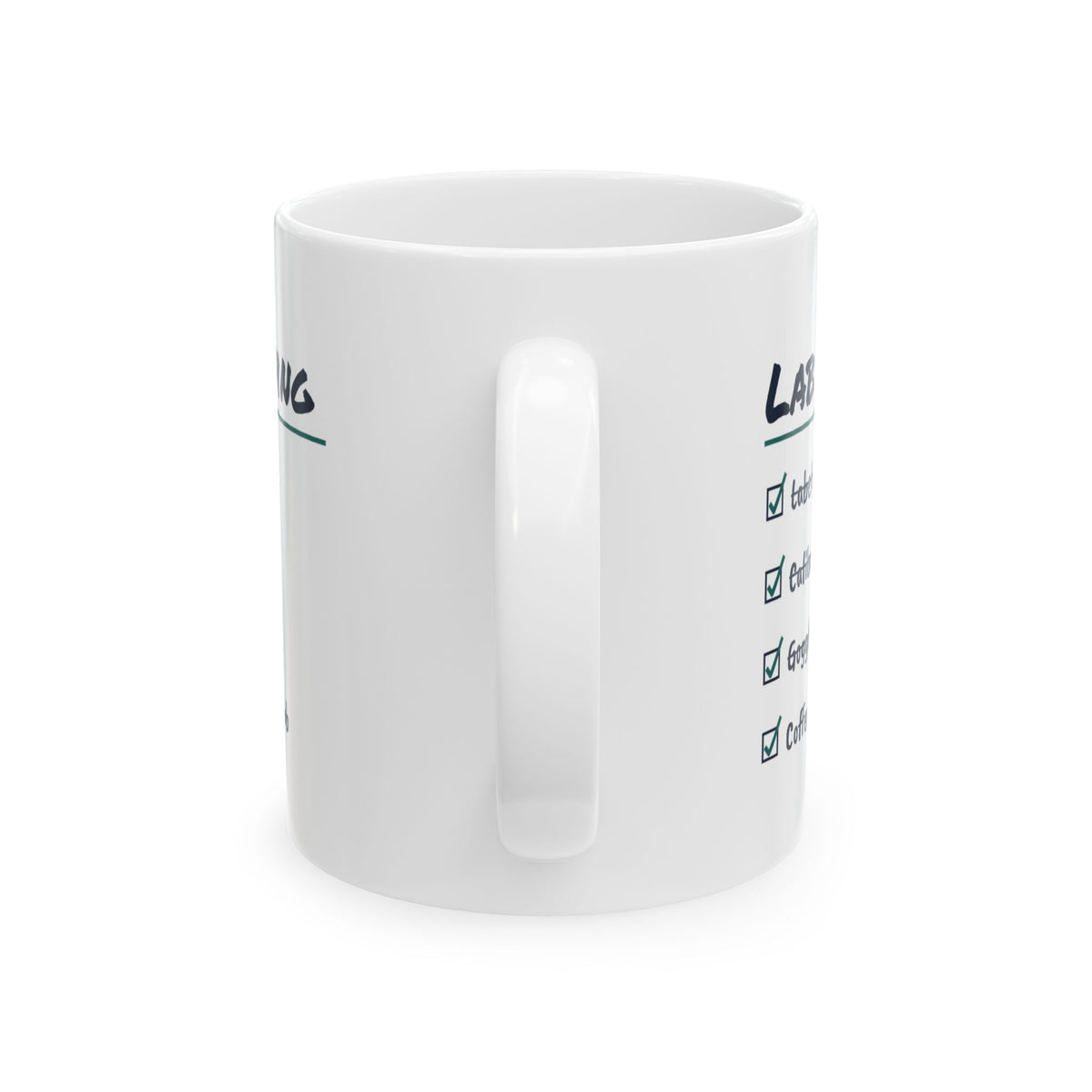 Funny Lab Coffee Mug Lab Morning Checklist For Scientists