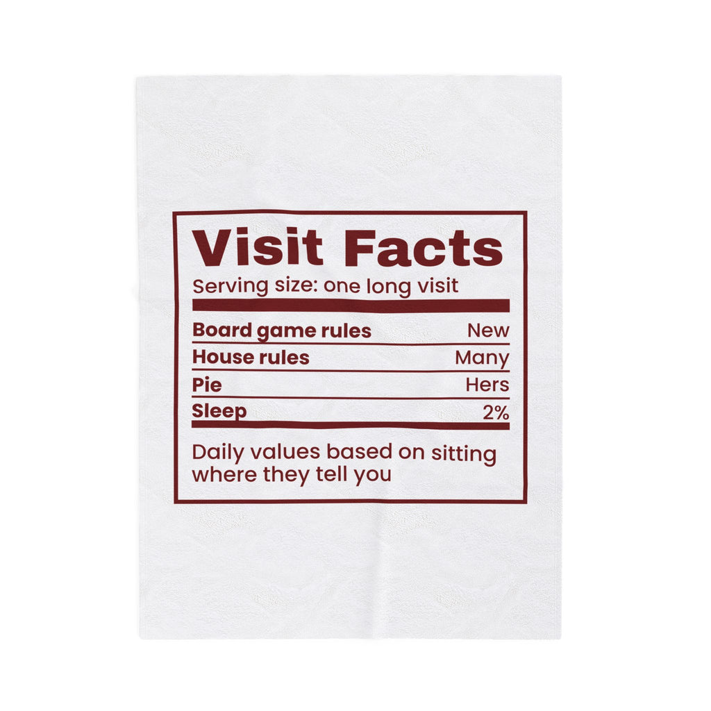 Funny Christmas Throw Blanket Visit Facts House Rules Many For In-Laws