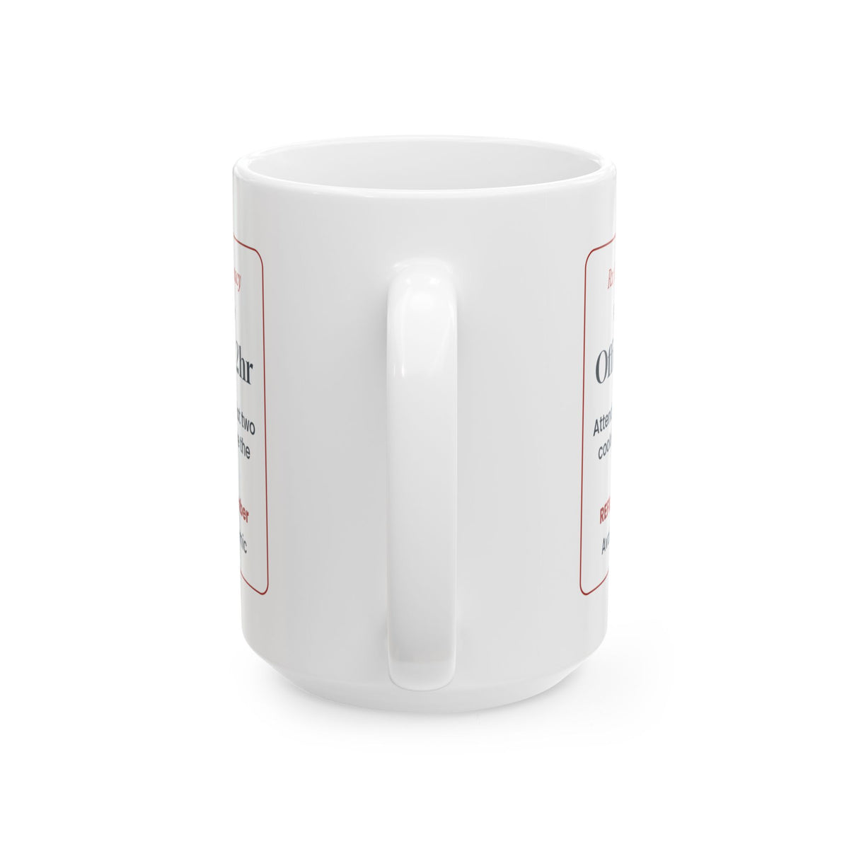 Funny Office Christmas Coffee Mug Office Party 2hr Prescription Coworker