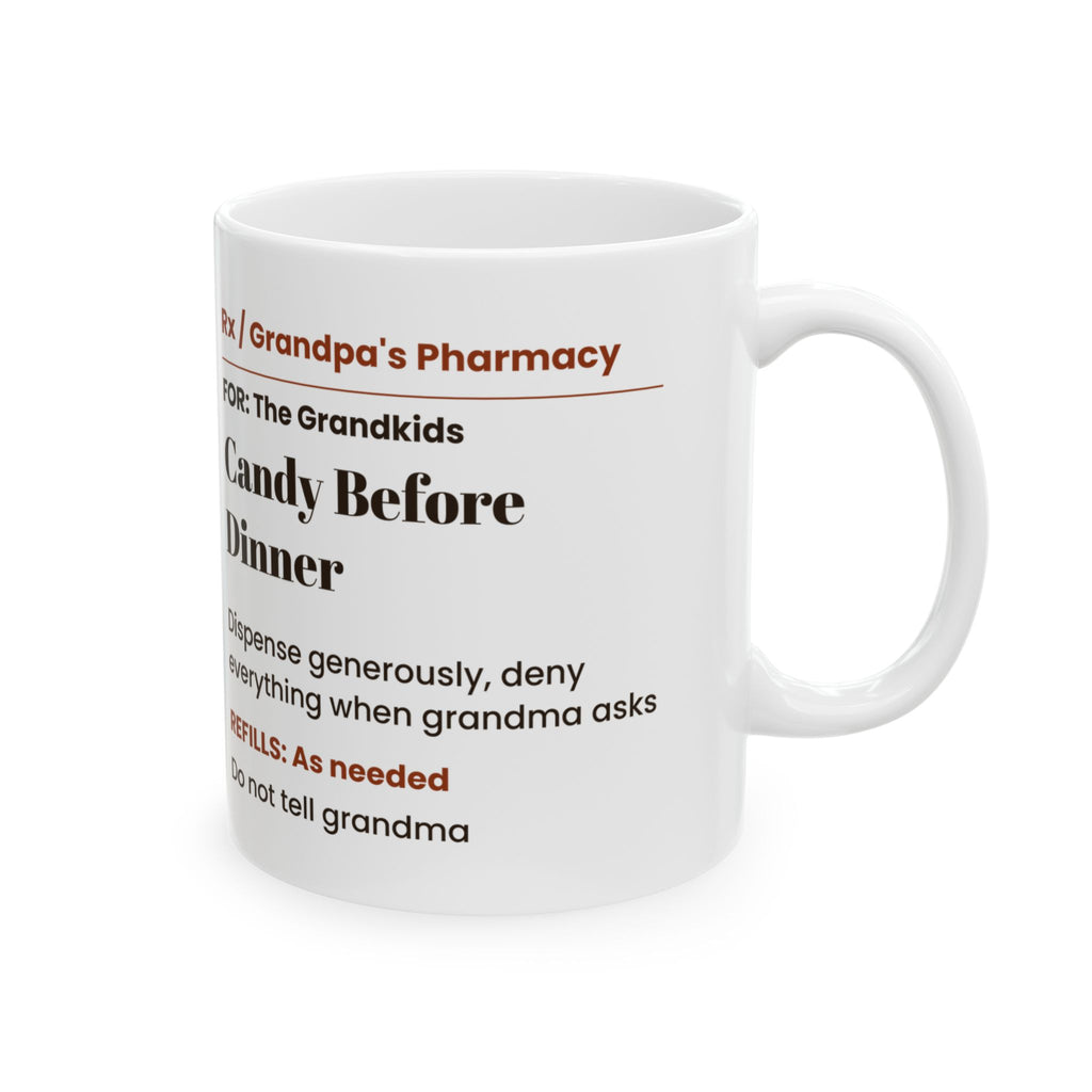 Funny Grandpa Prescription Coffee Mug Candy Secret For Grandpa