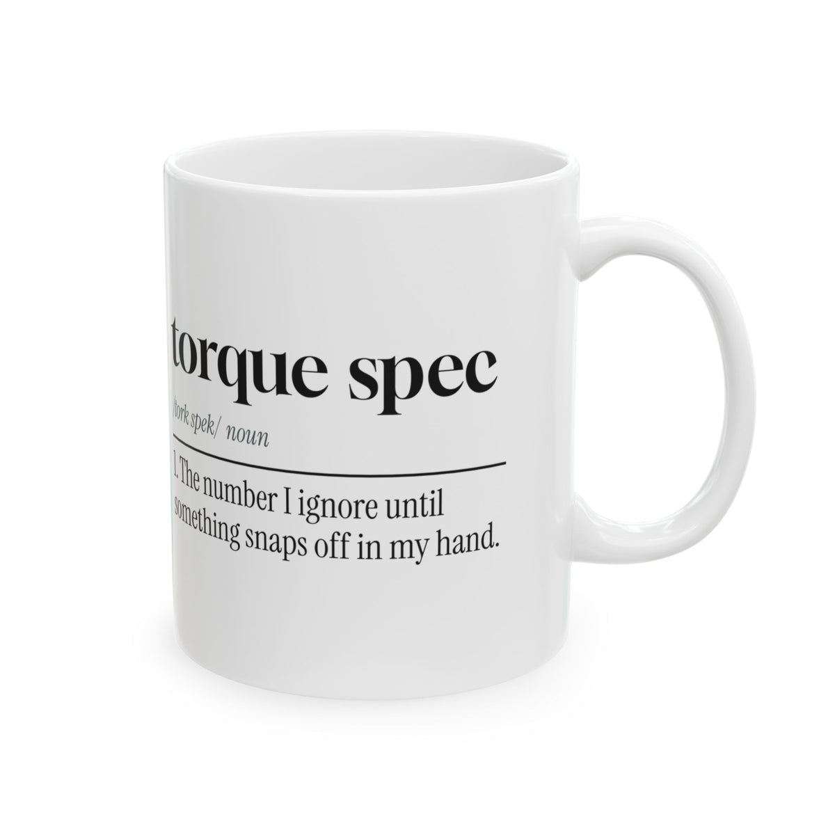Mechanic Coffee Mug Torque Spec Definition For Dad