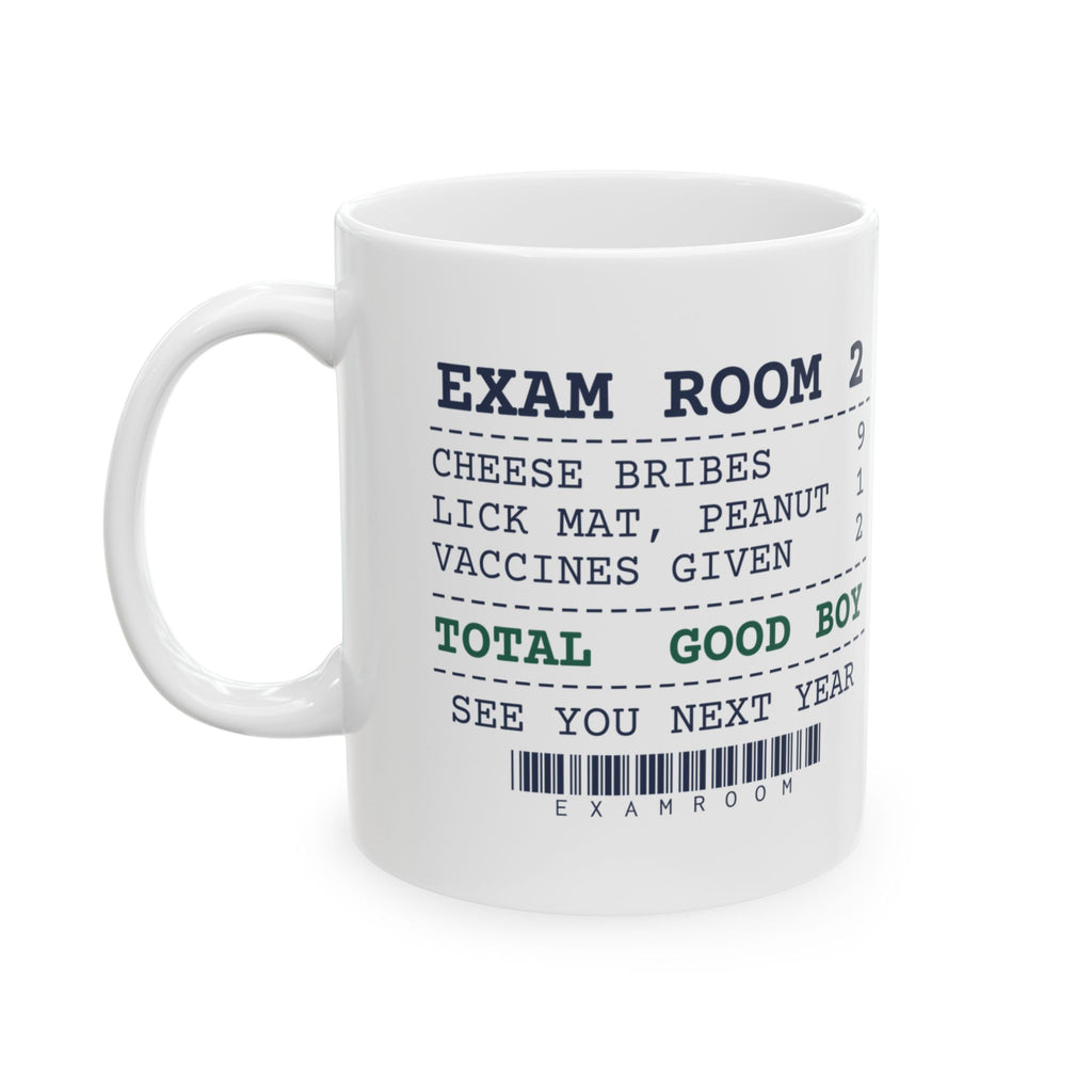 Funny Vet Tech Coffee Mug Cheese Bribes Exam Room Receipt For Vet Techs