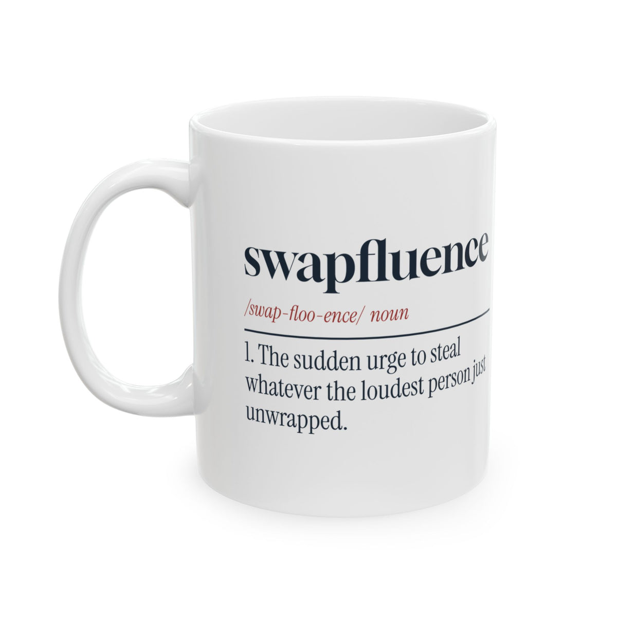 Funny White Elephant Coffee Mug Swapfluence Dictionary Definition