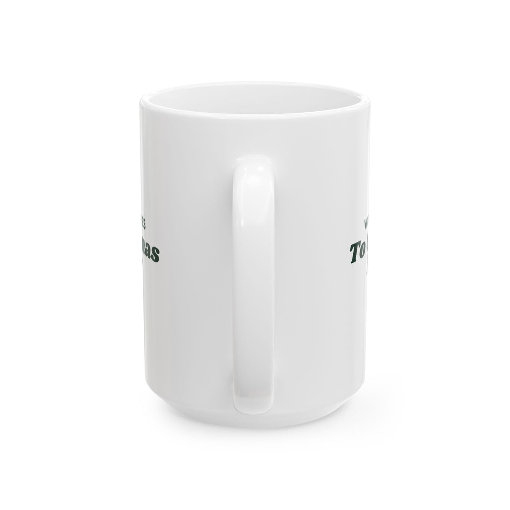 Funny Introvert Christmas Coffee Mug Wore Headphones To Christmas Dinner