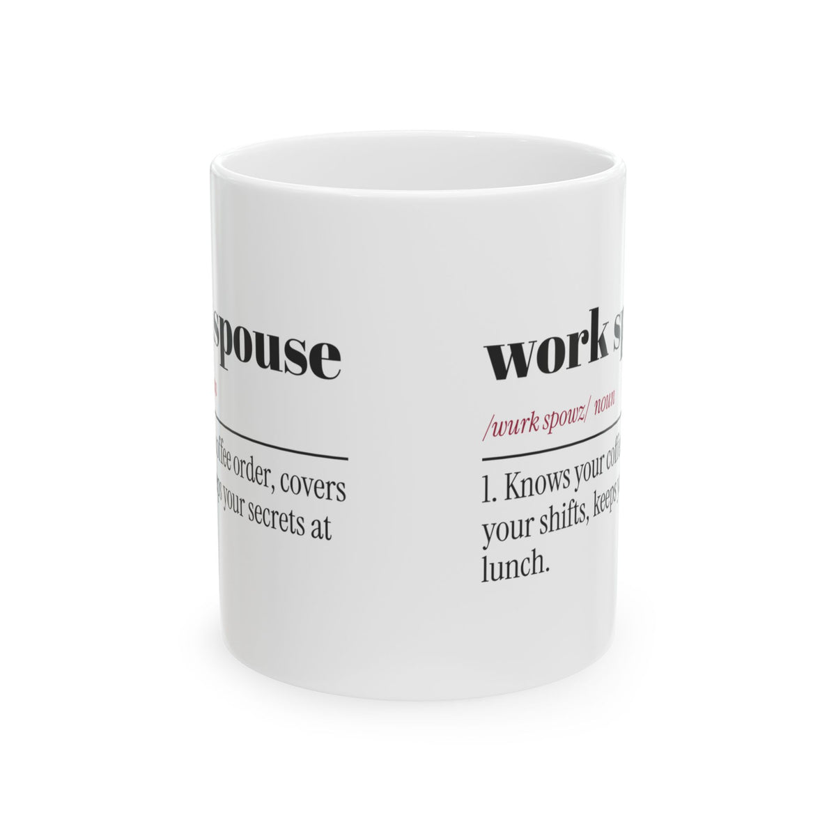 Funny Work Spouse Coffee Mug Office Valentine For Coworkers