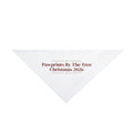 Christmas Dog Bandana Pawprints By The Tree 2026