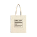 Funny Christmas Cookie Baking Tote Bag Batch Facts Nutrition Label