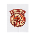 Certified Chaos Funny Retro Goose Referee Throw Blanket
