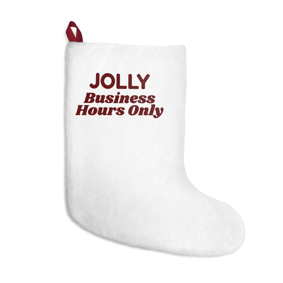 Funny Office Christmas Stocking Jolly Business Hours Only