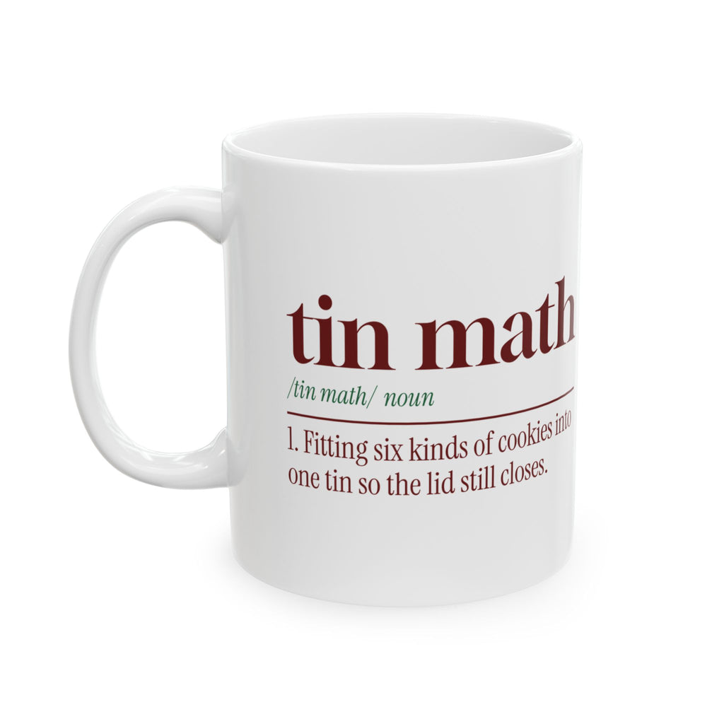 Funny Christmas Baking Coffee Mug Tin Math Dictionary Definition