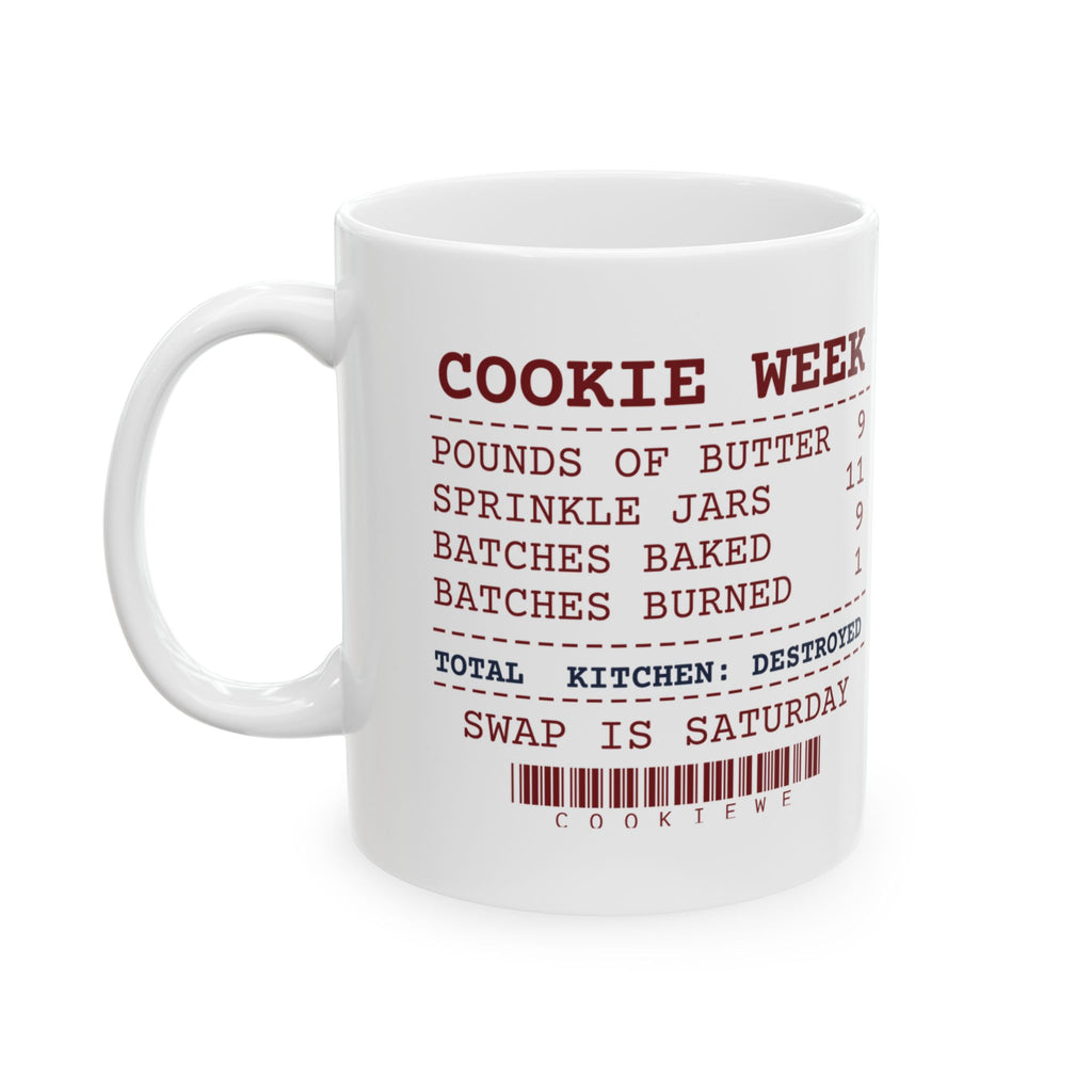 Funny Christmas Baking Coffee Mug Cookie Week Receipt For Bakers