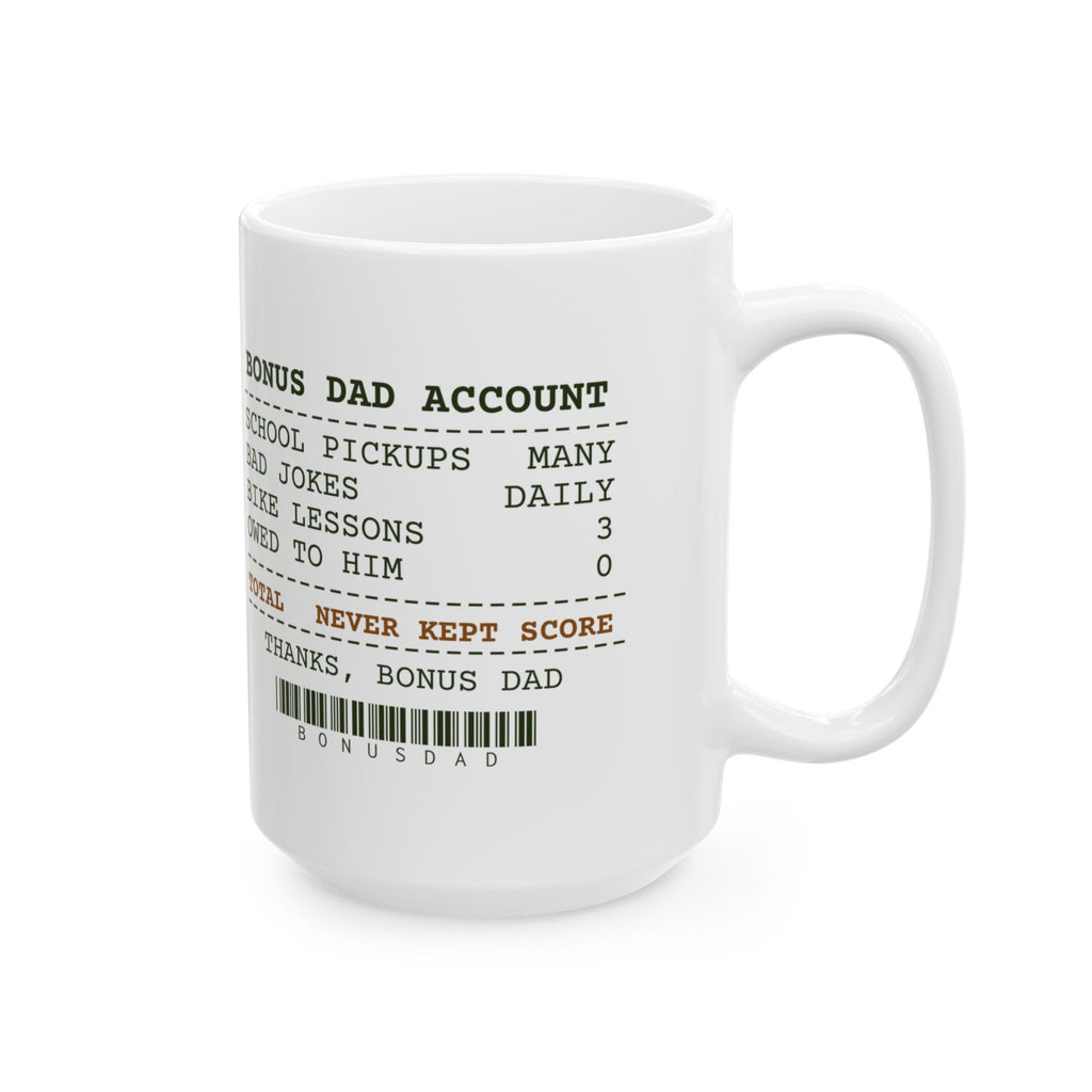 Funny Stepdad Coffee Mug Bonus Dad Account Receipt For Stepfathers