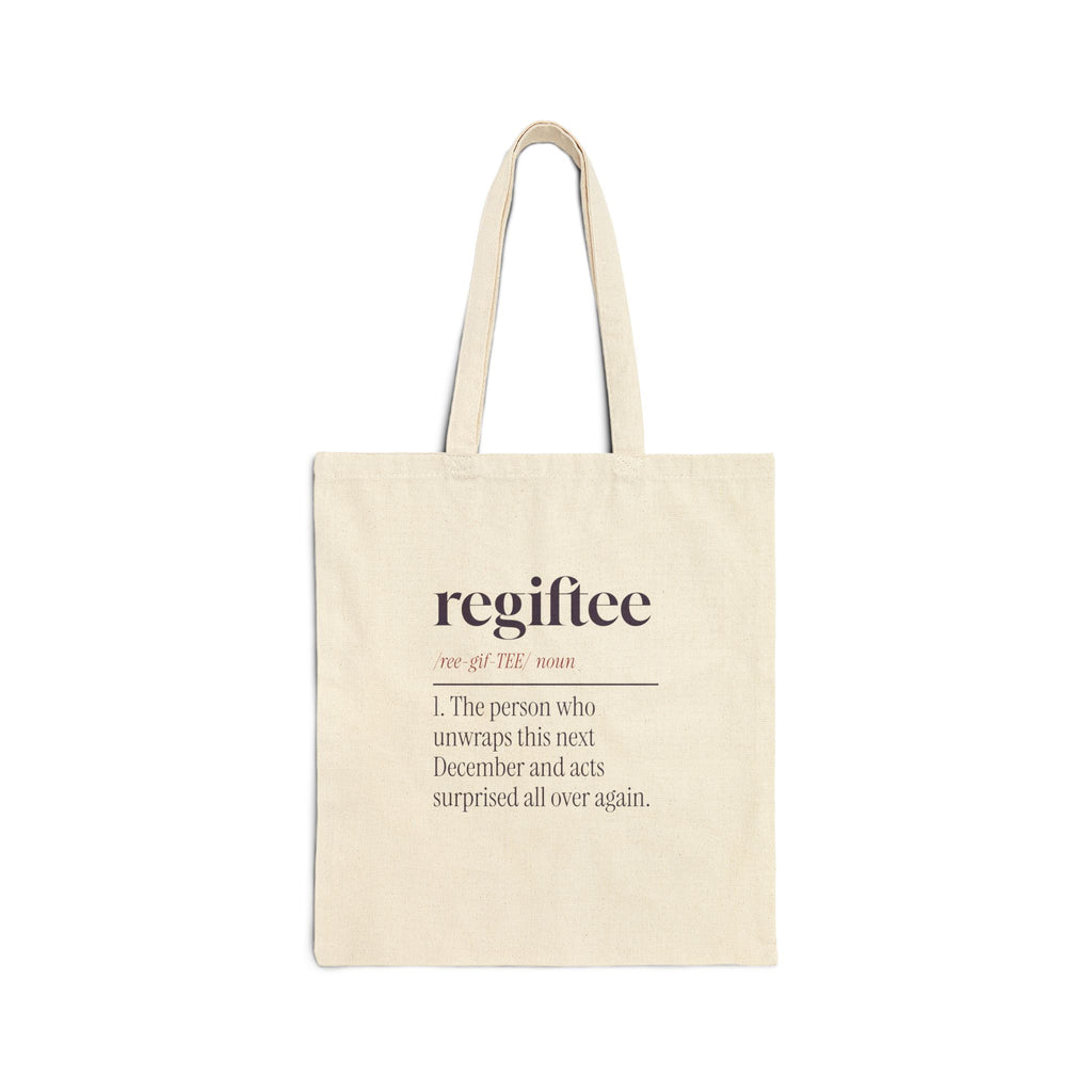 Funny White Elephant Tote Bag Regiftee Definition For Gift Swaps