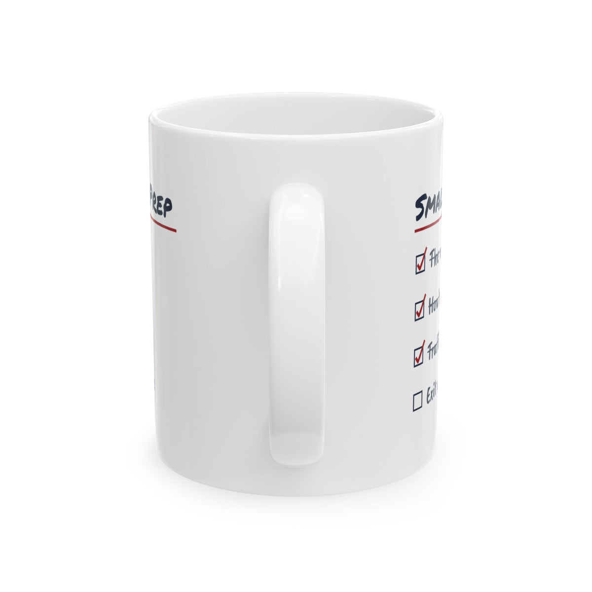 Funny Christmas Coffee Mug Small Talk Prep Checklist For Introverts