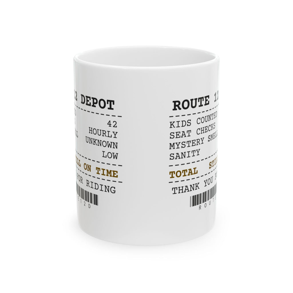 Bus Driver Mug Kids Counted Still on Time