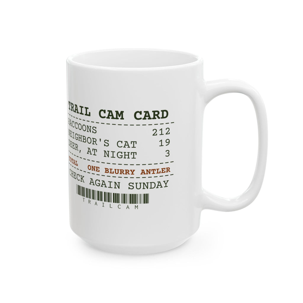 Funny Hunting Coffee Mug Trail Cam 212 Raccoons One Blurry Antler