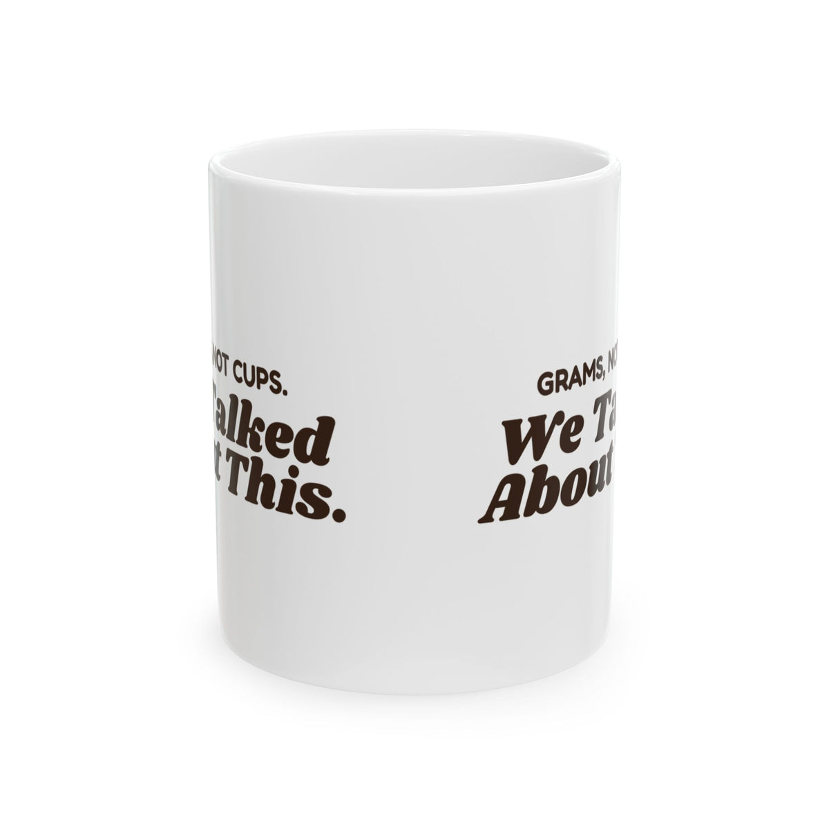 Retro Baking Coffee Mug Grams Not Cups Funny Kitchen Scale Baker