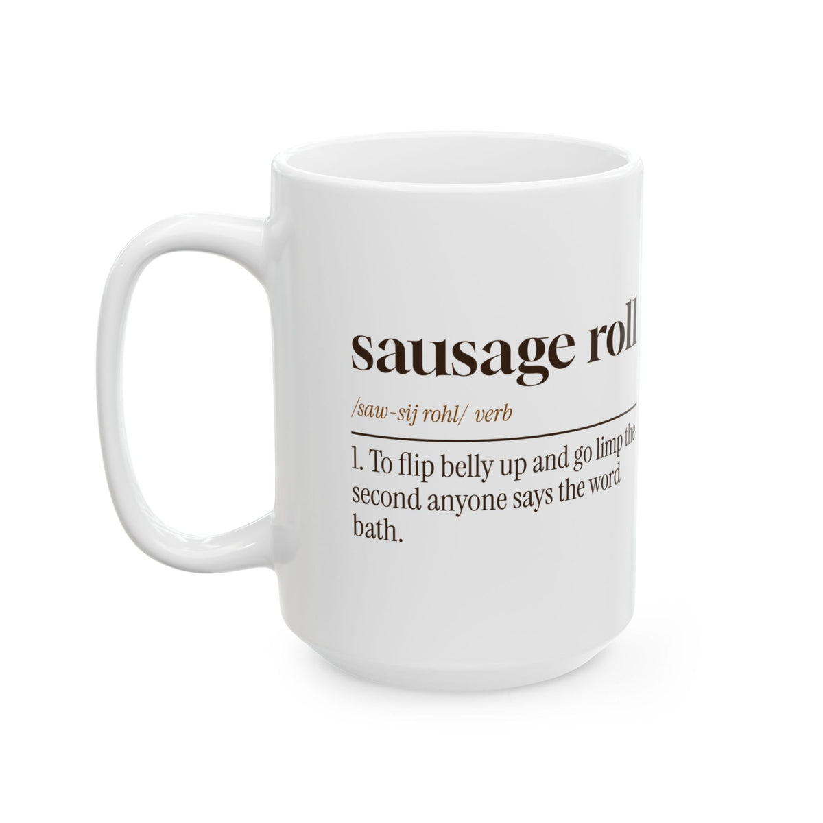 Funny Dachshund Coffee Mug Sausage Roll Dictionary For Doxie Moms