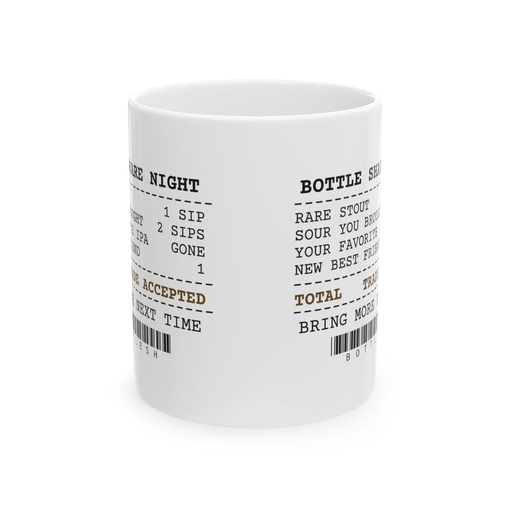 Craft Beer Coffee Mug Bottle Share Trade Accepted