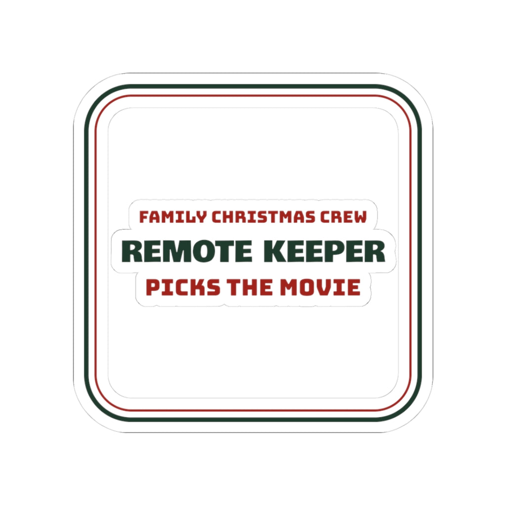 Matching Family Christmas Sticker Remote Keeper Family Crew